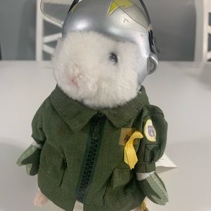 Vintage Dancing Hamster Captain Carl doll by Gemmy.